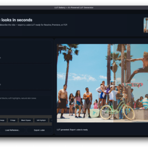 LUT Bakery - AI LUT Generator for Video Colour Grading